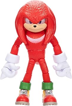 Sonic3 la Película - Figura de Acción Knuckles de 13 cm - Figura Articulada - Jakks Pacific